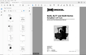 DREXEL SL66, SL77 &amp; SL88 SERIES SERVICE &amp; PARTS MAINTENANCE MANUAL 1421635 – PDF DOWNLOAD