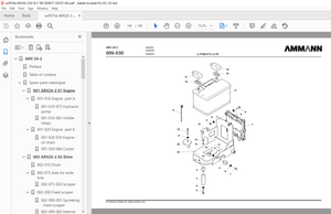 Ammann ARX 26-2 Tandem Roller Parts Catalogue Manual 3020071 - PDF