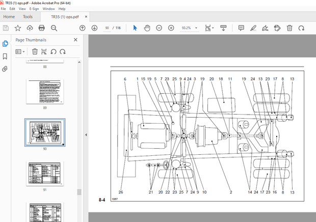 Terex TR35 Dump Truck Operation Safety Maintenance Manual PN 15275610 - PDF DOWNLOAD 