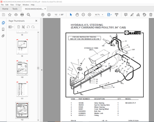 Manitou M24 30 thru 50 CP-P-G M24 30 CP-PL-G M2 30 CP-PXL-G Parts Manual – PDF DOWNLOAD