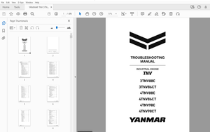 YANMAR TNV 3TNV88C 3TNV86CT 4TNV88C 4TNV86CT 4TNV98C 4TNV98CT TROUBLESHOOTING MANUAL – PDF DOWNLOAD