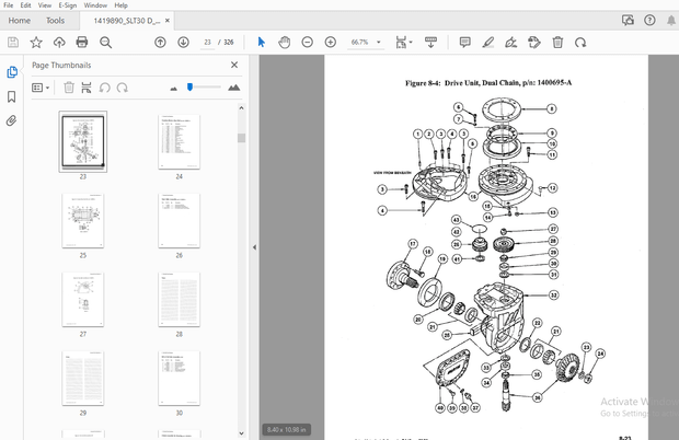 Drexel SLT Series E Base IPB SwingMast Lift Truck Parts Manual 1419890 – PDF DOWNLOAD