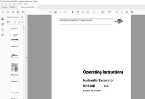 Cat Bucyrus Hydraulic Excavator RH 200 OPERATING INSTRUCTIONS MANUAL BI651455 – PDF DOWNLOAD