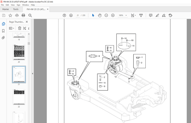 Still Schubmaststapler FM-4W 20 FM-4W 25 Reach truck Spare Parts List Manual – PDF DOWNLOAD