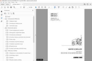 AMMANN ARX 23-2 ARX 26-2 TANDEMOVÝ VÁLEC NÁVOD K OBSLUZE PDF