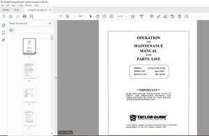 Taylor-Dunn C4-32,C4-33,C4-38 Operation &amp; Maintenance With Parts Manual S.NO up to 76227 - PDF 