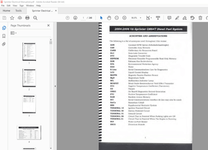 Sprinter 2004-2006 VA OM647 Diesel Fuel System Electrical Manual - PDF DOWNLOAD