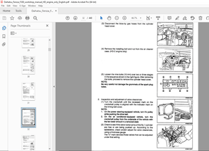 Daihatsu Feroza F300 HD-ENGINE Appendix Workshop Manual - PDF DOWNLOAD
