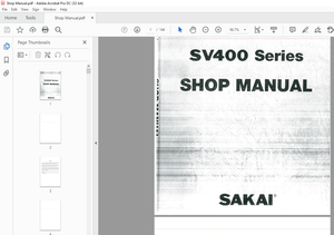 Sakai Soil Roller SV400D Series Shop Manual - PDF DOWNLOAD