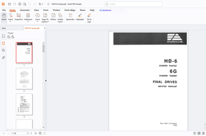 Fiatallis HD-6 Crawler Tractor 6G Crawler Loader Final Drives Service Manual - PDF DOWNLOAD