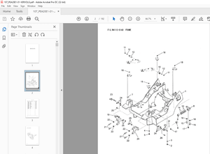 Komatsu FORKLIFT PEA20E1-01- Frame Related Parts Manual - PDF DOWNLOAD