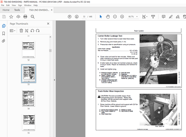 John Deere 750J Crawler Dozer Repair Manual PC10043 - PDF DOWNLOAD