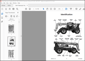 Gehl RS6-42 RS8-42 RS8-44 Telescopic Handler Operator’s Manual 913218 – PDF DOWNLOAD