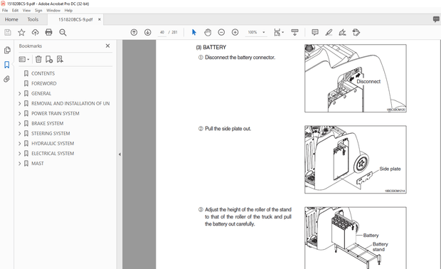 Hyundai Forklift 15BCS-9 18BCS-9 20BCS-9 Service Manual – PDF DOWNLOAD