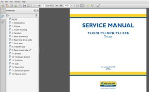 New Holland Tractor T4.90FB T4.100FB T4.110FB Service Repair Manual (51427780)