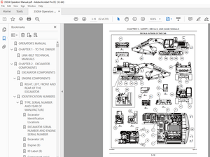 Link Belt 350X4 HYDRAULIC EXCAVATOR OPERATOR&#x27;S MANUAL - PDF DOWNLOAD