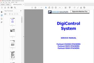 Fantuzzi Reggiane CS45KS RS55 RS60 STACKERS DigiControl System SERVICE MANUAL – PDF