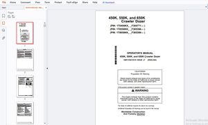 John Deere 450K, 550K &amp; 650K Crawler Dozer Operator’s Manual OMT378072X19 – PDF DOWNLOAD