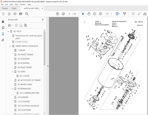 Ammann AV 130 X Tandem Roller Parts Manual 0005 PDF