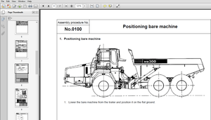 Komatsu HM300-2 Articulated Dump Truck Field Assembly Instruction Manual  PDF DOWNLOAD