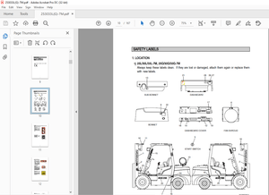 Hyundai Forklift 25L/30L/33L-7M 25G/30G/33G-7M Operator’s Manual 2023 PDF