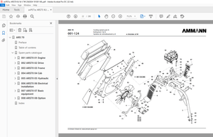 Ammann ARS 70 Single Drum Roller Parts Catalogue Manual 2563034 - PDF