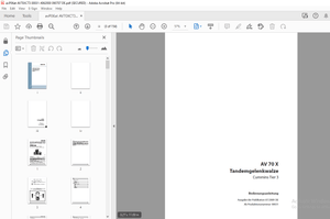 Ammann AV 70 X Tandemgelenkwalze Cummins Tier 3 Bedienungsanleitung 00031 - PDF