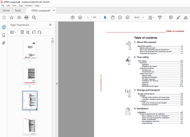 CAT Bucyrus Continuous Miner 25M1AC Operation Manual A6474X307  - PDF DOWNLOAD