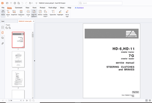 Fiatallis HD-6 HD-11 Crawler Tractor 7G Crawler Loader(Steering Clutches &amp; Brakes)Service Manual PDF
