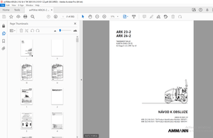 AMMANN ARX 23-2 ARX 26-2 TANDEMOVÝ VÁLEC NÁVOD K OBSLUZE - PDF