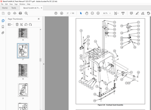 Bendi Landoll B30, B40 &amp; B45 AC Forklift Parts Manual F-523-0711 PDF