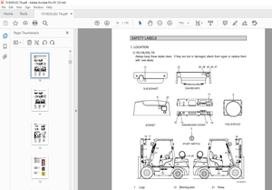 Hyundai 15/18/20L-7A 15/18/20G-7A Forklift Operator’s Manual 2023 PDF