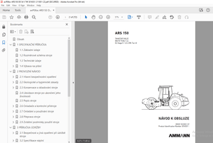 AMMANN ARS 150 TAHAČOVÝ VÁLEC NÁVOD K OBSLUZE 3016551 - PDF