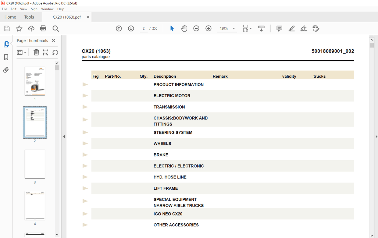 Part Documentation STILL STED Forklift ELECTRONIC DOCUMENTATION SYSTEM CX20 Spare Parts ...