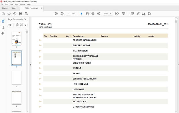 STILL STED Forklift ELECTRONIC DOCUMENTATION SYSTEM CX20 Spare Parts List Manual – PDF DOWNLOAD