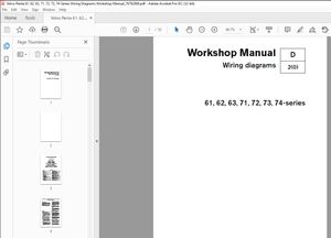 Volvo Penta 61, 62, 63, 71, 72, 73, 74-Series Wiring Diagrams Workshop Manual_76762869 – PDF 