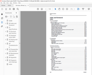 Komatsu WA200-7 Wheel Loader Shop Manual SEN06503-10 – PDF DOWNLOAD
