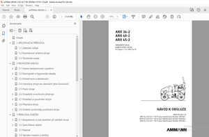 AMMANN ARX 36-2 ARX 40-2 ARX 45-2 NÁVOD K OBSLUZE - PDF