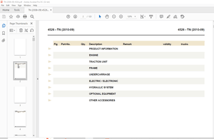 Still STED Forklift 4526 – TN Spare Parts Manual (2010-09) – PDF DOWNLOAD