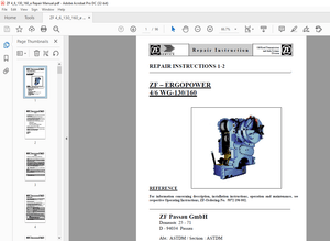 ZF ERGOPOWER 4/6 WG-130/160 REPAIR INSTRUCTION MANUAL - PDF DOWNLOAD