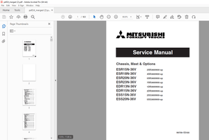Mitsubishi  ESR15N-36V ESR23N-36V EDR13N-36V EDR15N-36V ESS15N-36V ESS20N-36V Service Manual PDF