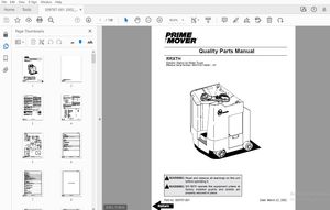BT PRIME MOVER RRXTH QUALITY PARTS MANUAL 309787-001 March 2002 - PDF DOWNLOAD