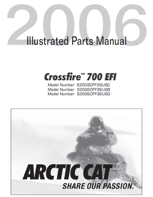 Arctic Cat Snowmobile Crossfire 700 Efi Illustrated Parts Manual – Download