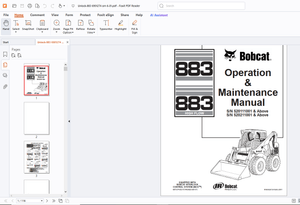Bobcat 873 High Flow Operation &amp; Maintenance Manual - PDF DOWNLOAD