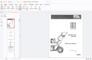 Fiatallis FR 10 FR 12 FR 15 Wheel Loader(Bucket &amp; Chassis)Service Manual - PDF DOWNLOAD