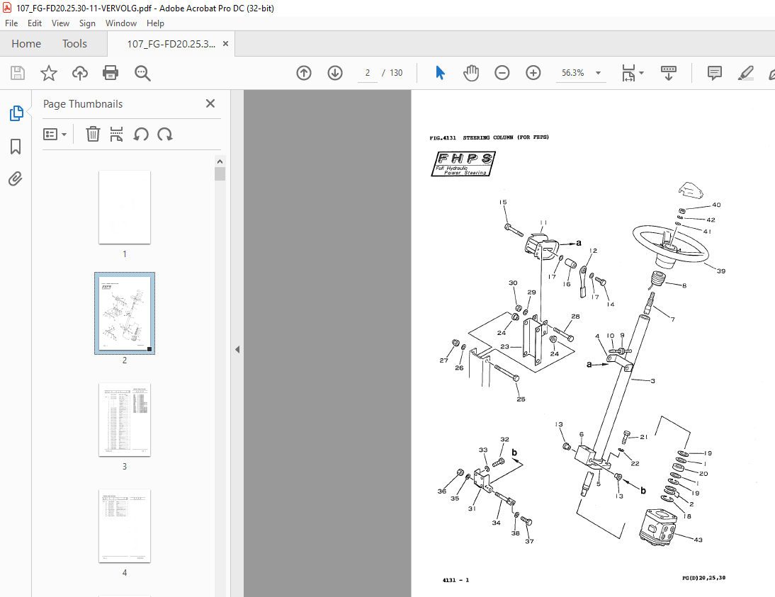Komatsu FORKLIFT FD20.25.30-11-Parts Manual - PDF DOWNLOAD