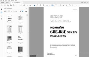 KOMATSU 68E-88E SERIES DIESEL ENGINE SERVICE REPAIR WORKSHOP MANUAL SEBM011501 - PDF DOWNLOAD