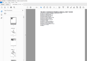 Tadano Crane TM-Z600 31102000023A FRAME/SL,MANUAL,4 SECT. BOOM Parts Manual  - PDF DOWNLOAD