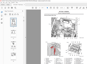 Hitachi EX1200-7 Hydraulic Excavator Operational Technical Manual TOKAA90-EN-00 - PDF DOWNLOAD