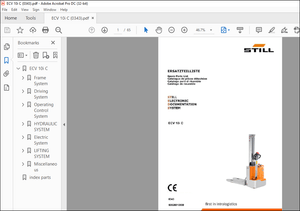 STILL ECV 10i C Spare Parts Catalogue Manual – PFD DOWNLOAD